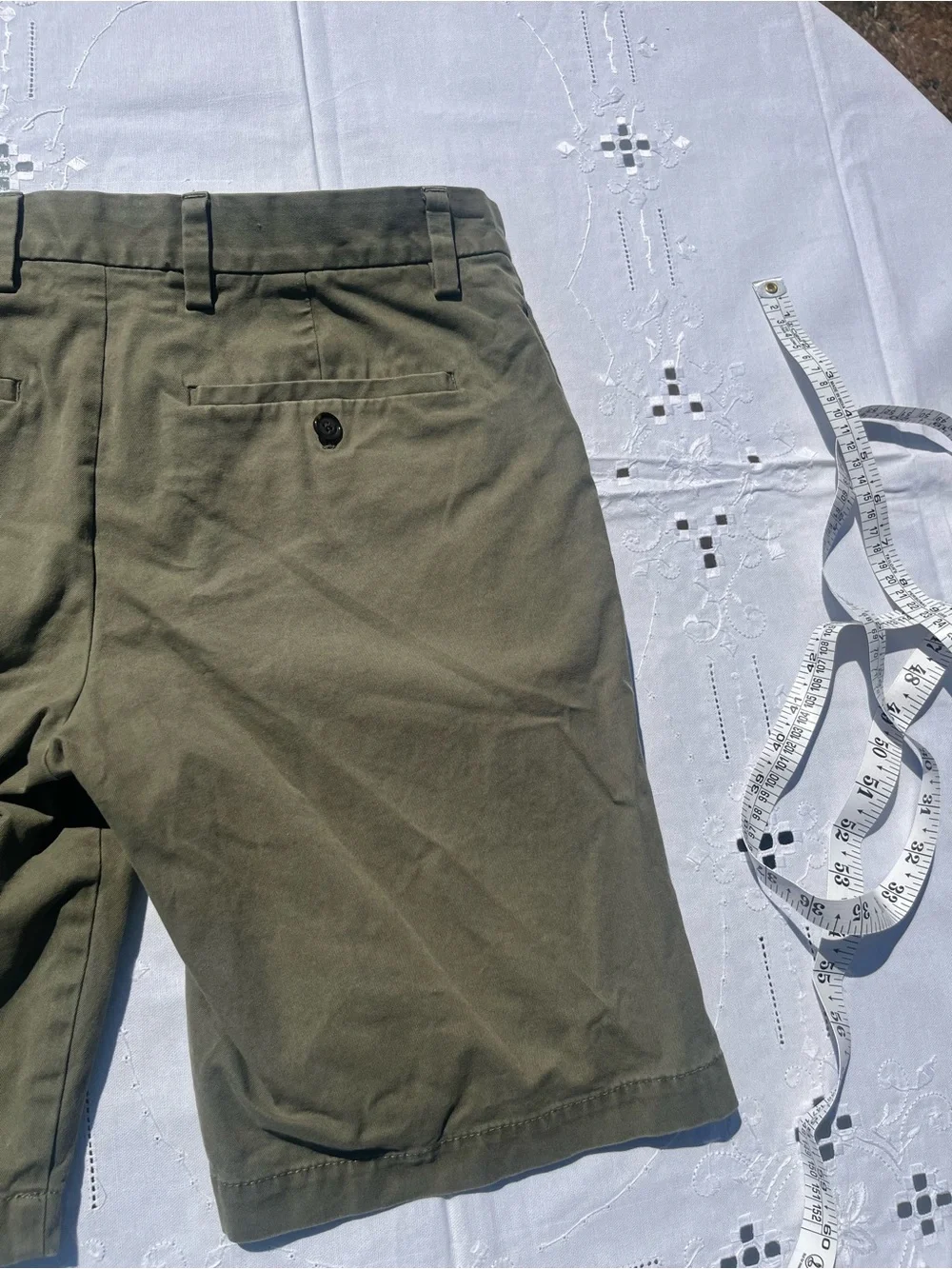 Banana Republic Olive Green Chino Bermuda Shorts